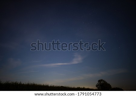 Night Sky with Stars Nature Background