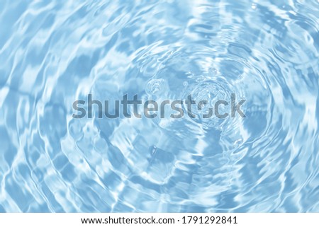 summer blue water wave abstract or pure natural rippled swirl texture background