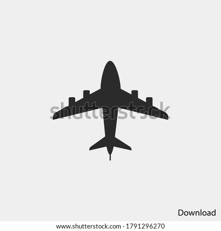 Airplane icon vector eps 10