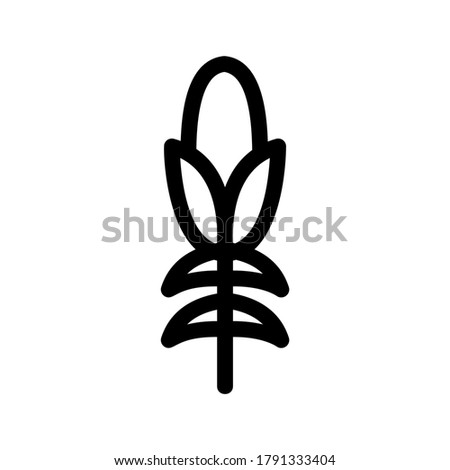 corn icon or logo isolated sign symbol vector illustration - high quality black style vector icons
