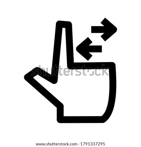 gesture icon or logo isolated sign symbol vector illustration - high quality black style vector icons
