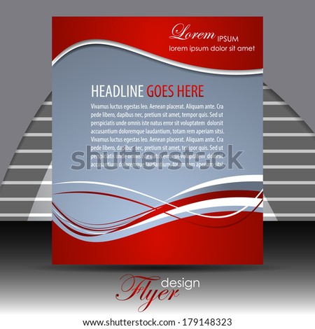 Professional business flyer template or corporate banner/design for publishing, print and presentation.
