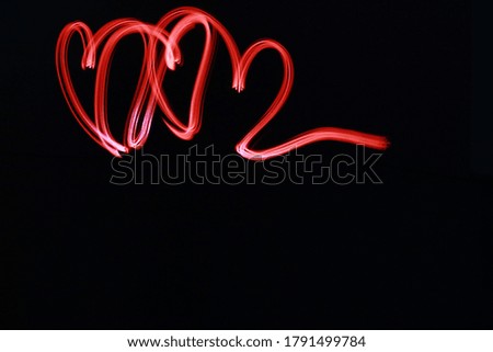 Abstract red color on black background