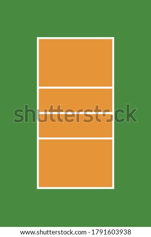 Volleyball court design with background