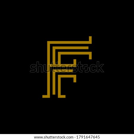 letter f logo design, f monogram logo