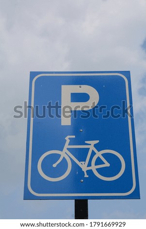 Traffic sign of Bicycle Parking