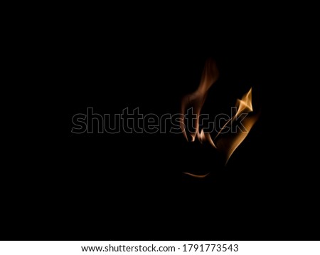 Hot and Dangerous isolated with dark background.