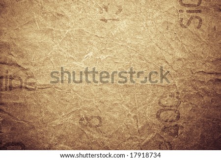 Abstract urban crumpled paper background with text and free design elements