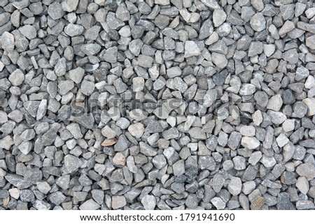 Crushed stone texture background, Coarse gravel 