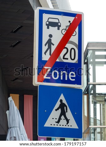 a little traffic or road is indicated by a traffic sign