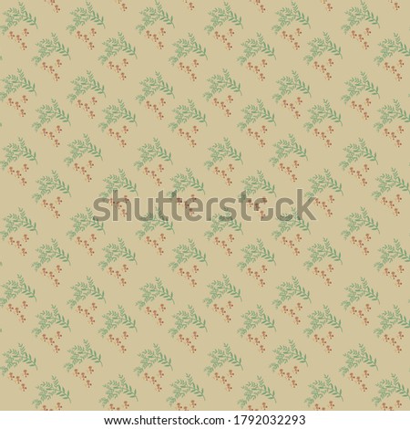 semless small vector flower design pattern  on ghra background
