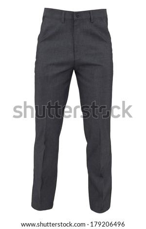 trousers for men isolated on a white background Royalty-Free Stock Photo #179206496