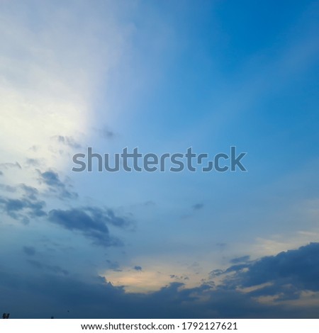 Beautiful view of clouds pattern in blue color eyeopener 