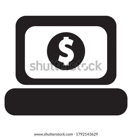 Online banking icon. vector graphics designs 