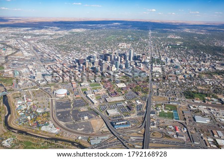 Aerial Photo of Downtown Denver, Colorado, USA