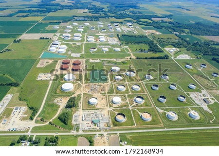 Aerial Photo of Oil Storage Facility