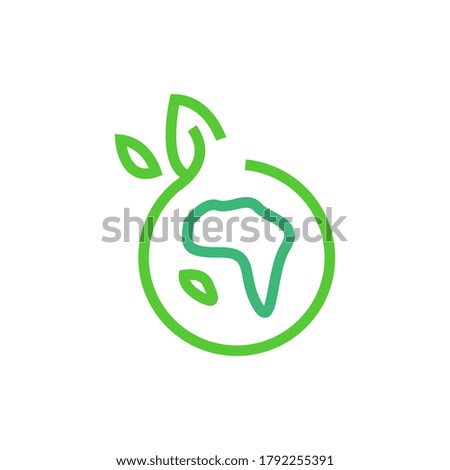 green energy vector icon logo design