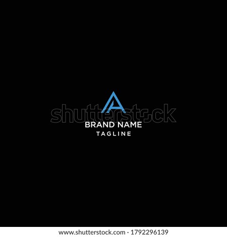 Letter AA Abstract logo template design in Vector illustration 