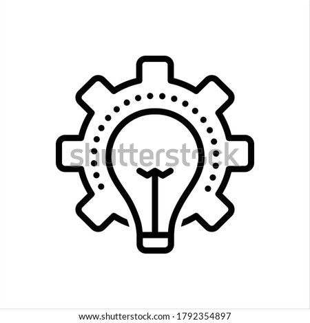 Vector black line icon for consideration Royalty-Free Stock Photo #1792354897