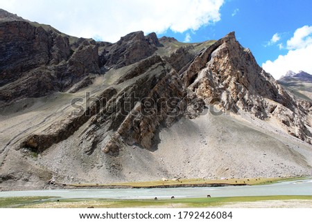 Beautiful Mountains of Ladakh Valley