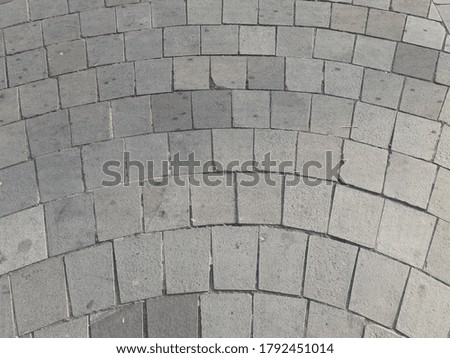 pavement floor of natural stone squares