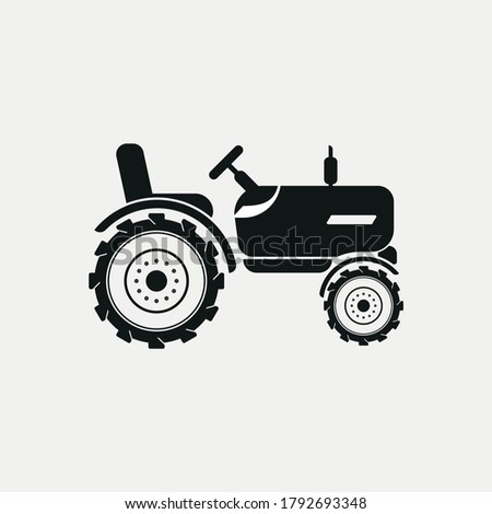 tractor icon vector sign symbol for design