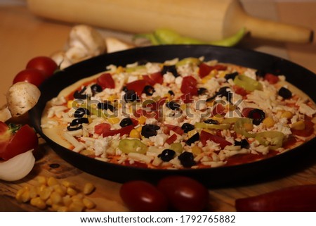 mixed delicious pizza variety presentation