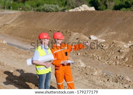 two road service engineer. Construction of a new road