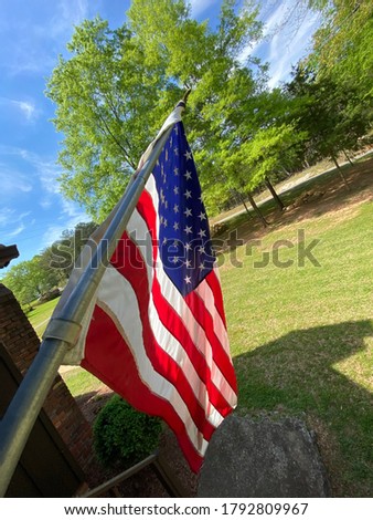 American flag picture with great background 