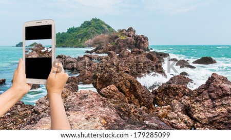 Take photo Island on daylight in Thailand