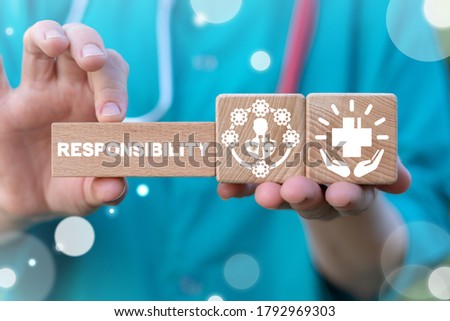 Responsibility Medicine Work Concept. Responsible Duty Doctor.