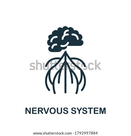 Nervous System icon. Simple element from internal organs collection. Creative Nervous System icon for web design, templates, infographics and more Royalty-Free Stock Photo #1792997884