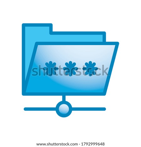 File with code line and gradient style icon design, Document data archive storage organize business office and information theme Vector illustration