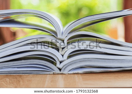 Background of book, learning concept
