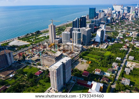 AttractionAttractions with drone Batumi city Adjara Georgias with drone Batumi city Adjara Georgia. High quality photo