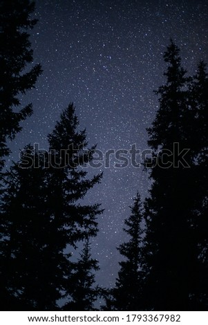 Starry night in the Rockies