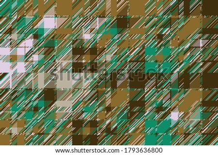 Modern glitch background. Color geometric abstract pattern vector. Damage lines glitches effect wallpaper. Grunge texture plaid.