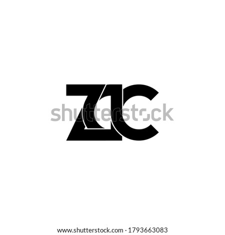 zdc letter original monogram logo design