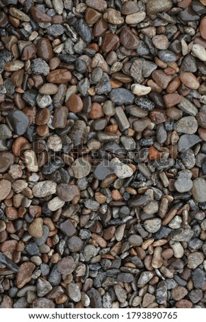 pebble stone surface, many little stones