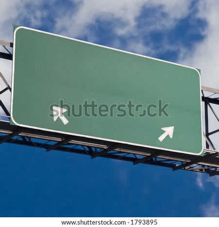 Customizable freeway sign version 3