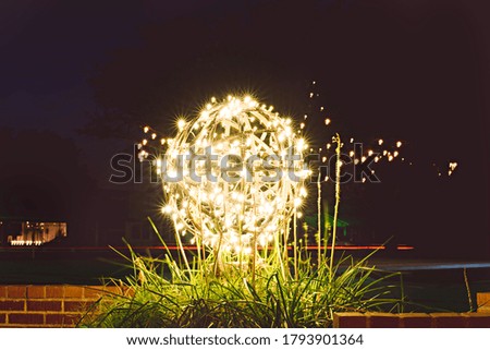 Bright Lighted Christmas Light Globe