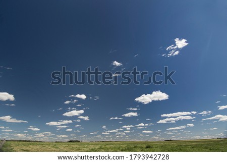 Prairie Landscape in Northern Alberta over natural grasslands.