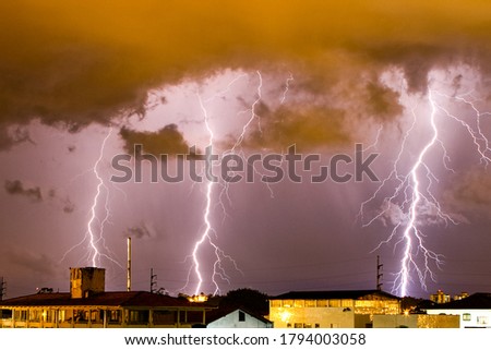 
Lightning storm pictures, 
in the sky of Joinville, Brazil.