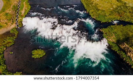 Faxi Waterfall in the Highlands of Iceland