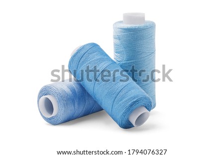 Sewing thread  on a white background.
