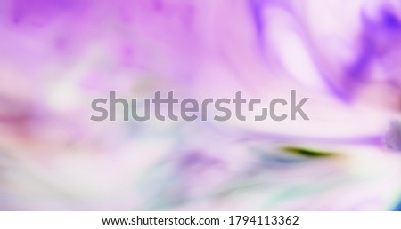 Macro Paint with Vibrant Color Palette. Oil Mixed with Bright Purple and Rainbow Dye and Acrylic. Royalty-Free Stock Photo #1794113362
