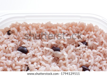 Japanese instant food, azuki red bean sticky rice