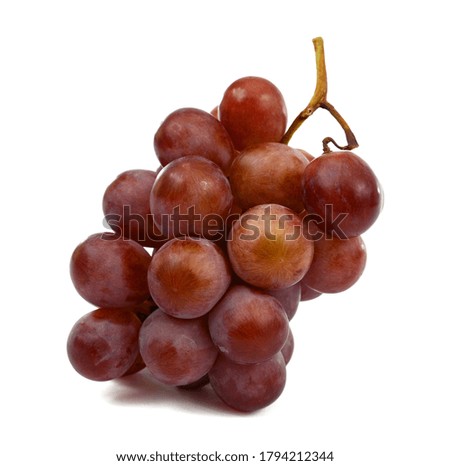 fresh grapes fruit Isolated on white background