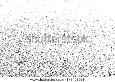 raindrops on a white background