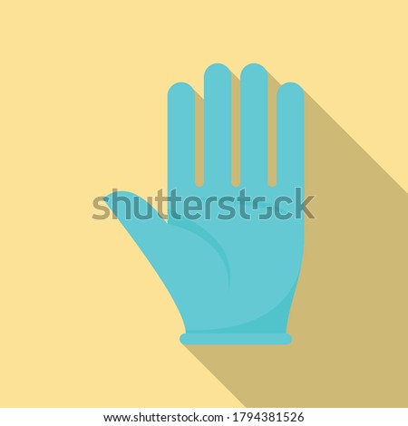 Survival glove icon. Flat illustration of survival glove vector icon for web design